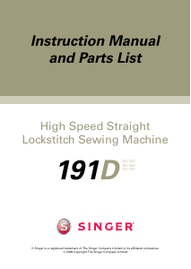 Manual Singer 19D-30 Industrial Sewing Machine