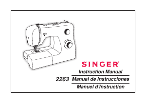 Manual de uso Singer 2263 Simple Máquina de coser