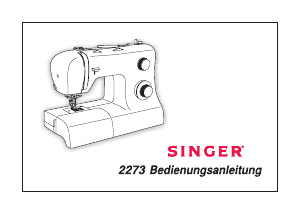 Bedienungsanleitung Singer 2273 Tradition Nähmaschine