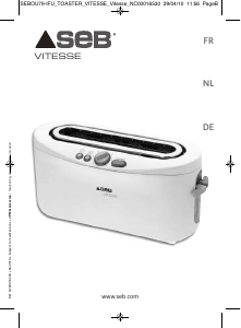 Bedienungsanleitung SEB TL400800 Vitesse Toaster