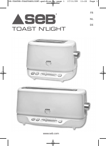 Handleiding SEB TL570000 Toast n Light Broodrooster