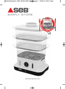 Εγχειρίδιο SEB VC103700 Simply Store Ατμομάγειρας