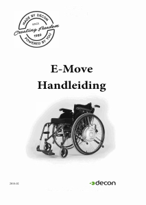 Handleiding Decon E-Move Elektrische rolstoel