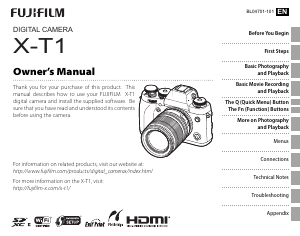 Manual Fujifilm X-T1 Digital Camera