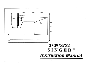 Manual Singer 3722 Sewing Machine