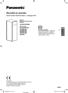 Priročnik Panasonic WH-ADC0916G9E8 Toplotna črpalka