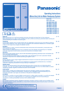 Manual Panasonic WH-MDC16C6E5-1 Bomba de calor