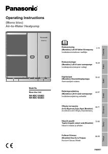 Brugsanvisning Panasonic WH-MDC16G6E5 Varmepumpe