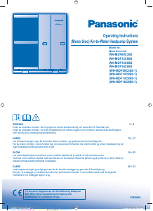 Bruksanvisning Panasonic WH-MDF14C9E8 Värmepump