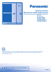 Kullanım kılavuzu Panasonic WH-MXC09D3E5-1 Isı pompası