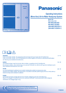 Bruksanvisning Panasonic WH-MXC09D3E8 Varmepumpe