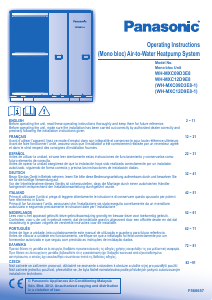 Manual de uso Panasonic WH-MXC09D3E8-1 Bomba de calor