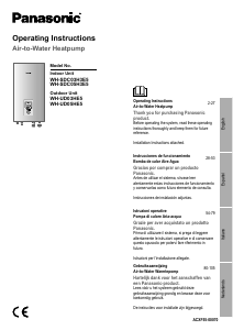Manual de uso Panasonic WH-SDC03H3E5 Bomba de calor