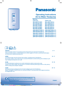 Käyttöohje Panasonic WH-SDF12C6E5 Lämpöpumppu