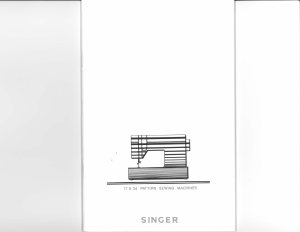 Bruksanvisning Singer 7043 Symaskin