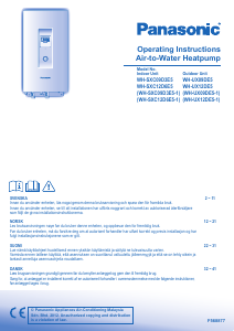 Bruksanvisning Panasonic WH-SXC09D3E5 Värmepump