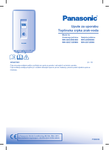 Priručnik Panasonic WH-SXC09D3E8 Toplinska pumpa