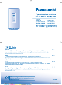 Manuale Panasonic WH-SXF12D9E8 Pompa di calore