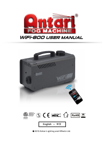 Manual Antari WiFi-800 Fog Machine