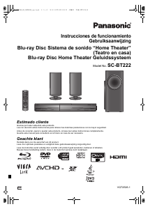 Manual de uso Panasonic SC-BT222EG Sistema de home cinema