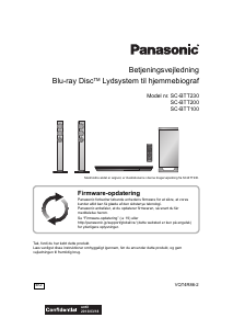 Brugsanvisning Panasonic SC-BTT100 Hjemmebiosystem