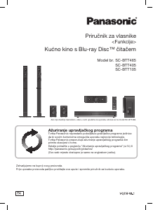 Priručnik Panasonic SC-BTT105 Kućno kino