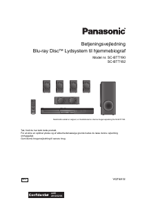 Brugsanvisning Panasonic SC-BTT182 Hjemmebiosystem