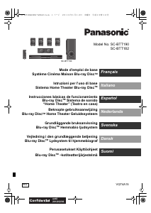 Mode d’emploi Panasonic SC-BTT182 Système home cinéma