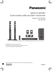 Priručnik Panasonic SC-BTT195 Kućno kino