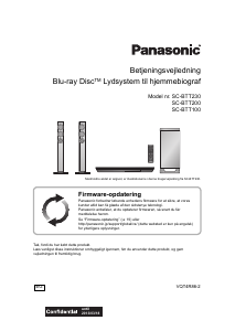 Brugsanvisning Panasonic SC-BTT200 Hjemmebiosystem