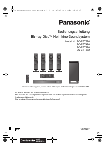Bedienungsanleitung Panasonic SC-BTT282 Heimkinosystem