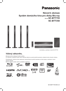 Manuál Panasonic SC-BTT350 Domácí kino