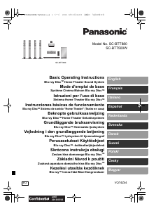 Brugsanvisning Panasonic SC-BTT500 Hjemmebiosystem