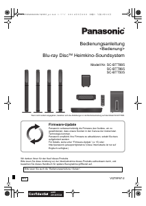 Bedienungsanleitung Panasonic SC-BTT505 Heimkinosystem