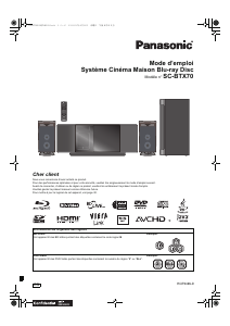 Mode d’emploi Panasonic SC-BTX70 Système home cinéma