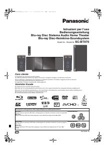 Manuale Panasonic SC-BTX70 Sistema home theater