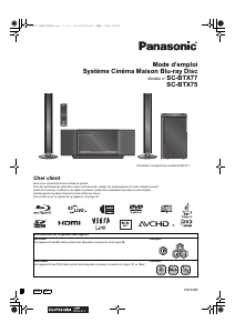 Mode d’emploi Panasonic SC-BTX75 Système home cinéma