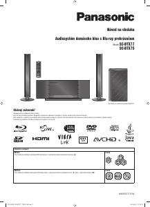 Návod Panasonic SC-BTX75 Domáce kino