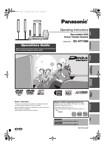 Manual Panasonic SC-HT1500 Home Theater System