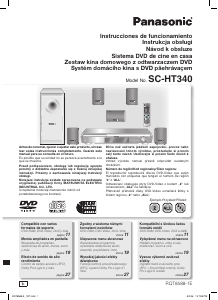 Manual de uso Panasonic SC-HT340 Sistema de home cinema