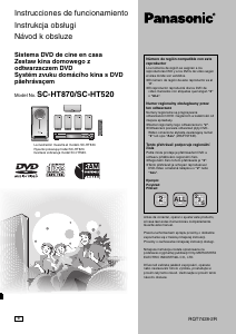 Instrukcja Panasonic SC-HT520 Zestaw kina domowego