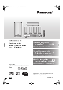 Manual de uso Panasonic SC-HT530 Sistema de home cinema