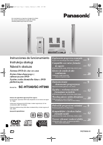 Manual de uso Panasonic SC-HT540 Sistema de home cinema