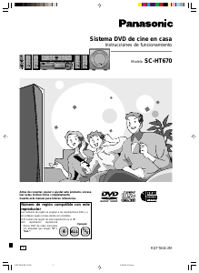 Manual de uso Panasonic SC-HT670 Sistema de home cinema
