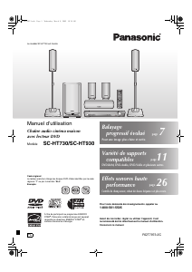 Mode d’emploi Panasonic SC-HT730 Système home cinéma