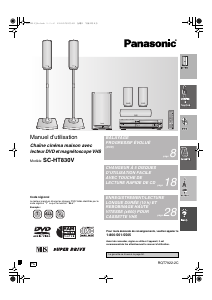 Mode d’emploi Panasonic SC-HT830V Système home cinéma