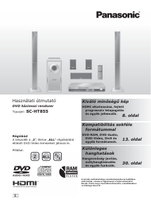 Használati útmutató Panasonic SC-HT855 Házimozi-rendszer