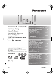 Manual de uso Panasonic SC-HT885W Sistema de home cinema