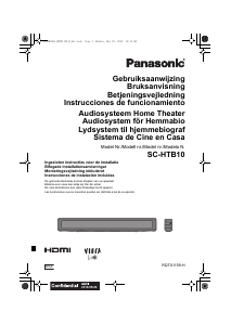 Bruksanvisning Panasonic SC-HTB10EG Hembiopaket