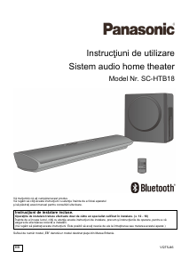 Manual Panasonic SC-HTB18 Sistemul home cinema